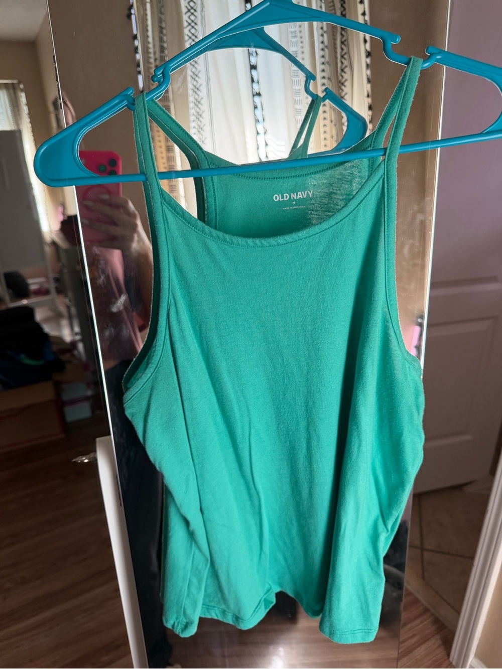 Old Navy Teal Scoop Neck Tank Top